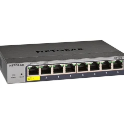 Netgear Smart Managed Pro 8-Port Gigabit Ethernet Smart Switch, 10/100/1000 Mbps (GS108T-300NAS)