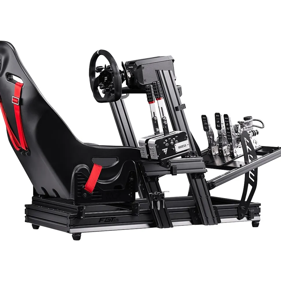 Next Level Racing F-GT Elite Wheel Plate Edition NLR-E001 Racing Cockpit for PC, Black