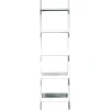 Nexxt FN16950-2 Hadfield 5-Tier Leaning Wall Shelf, White