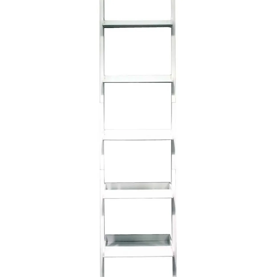 Nexxt FN16950-2 Hadfield 5-Tier Leaning Wall Shelf, White