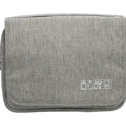 Nicci 9.75" Fabric Toiletry Bag, Gray (CBM30003-GRY)