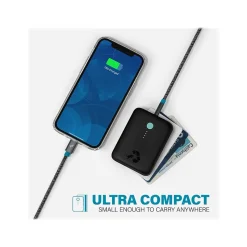 Nimble CHAMP Lite USB Type-C Power Bank for Most Smartphones, 5200mAh, Black (NB-CPC-5K-BLK)