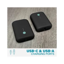 Nimble CHAMP Lite USB Type-C Power Bank for Most Smartphones, 5200mAh, Black (NB-CPC-5K-BLK)