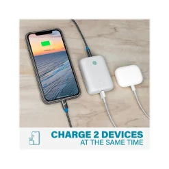 Nimble CHAMP Lite USB Type-C Power Bank for Most Smartphones, 5200mAh, Stone (NB-CPC-5K-WHT)