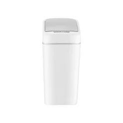 Nine Stars Plastic Sensor Trash Can, White, 1.85 gal. (DZT-7-2s)