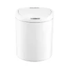 Nine Stars Plastic Sensor Trash Can, 2.6-Gallon, White (DZT-10-29)