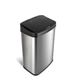 Nine Stars Stainless Steel Motion Sensor Trash Can, 13.2 Gal. (DZT-50-28)