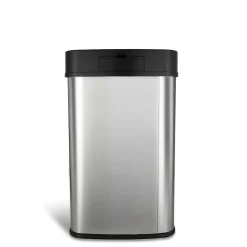 Nine Stars Stainless Steel Motion Sensor Trash Can, 13.2 Gal. (DZT-50-28)