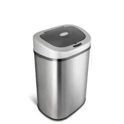 Nine Stars Stainless Steel Motion Sensor Trash Can, 21.1 Gallon (DZT-80-4)
