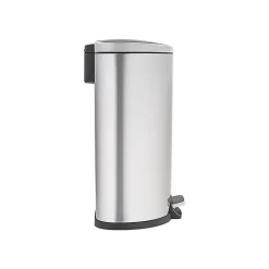 Nine Stars Stainless Steel Step Trash Can, 13.21 gal., Silver (SOT-50-3)