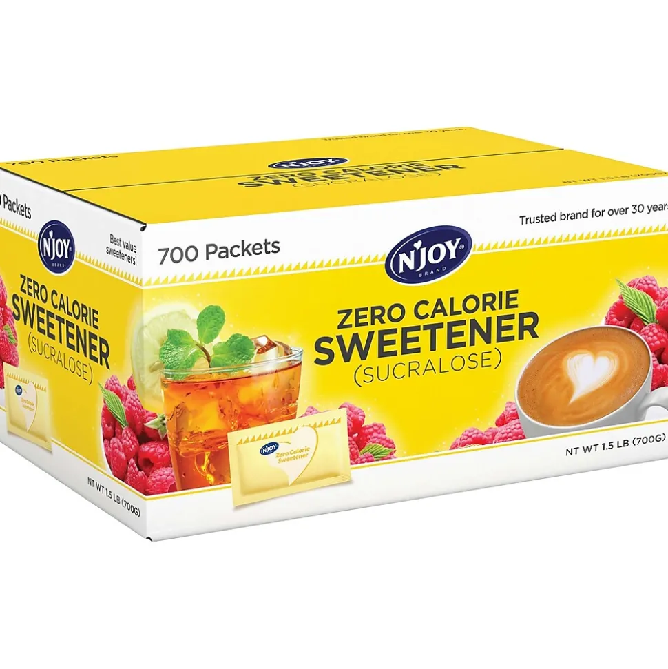 N'Joy® Yellow - Sucralose Zero Calorie Sweetener Packets, 1g, 700/Bx