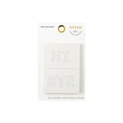 Noted by Post-it® Grey Hi and Bye Notes, 2.9" x 4", 100 Sheets/Pad (NTD5-34-HB)
