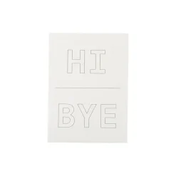 Noted by Post-it® Grey Hi and Bye Notes, 2.9