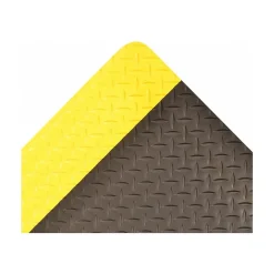 NoTrax Saddle Trax Anti-Fatigue Mat, 36" x 24", Black/Yellow (979S0023YB)