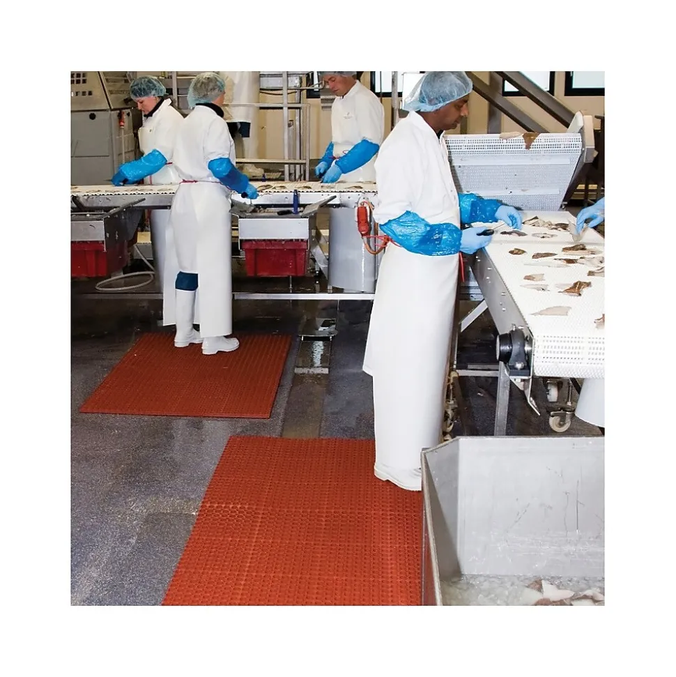 NoTrax San-Eze II Anti-Fatigue Mat, 58.5" x 39", Red (T11S3958RD)