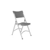 NPS 600 Series Heavy Duty Plastic Folding Chair, Charcoal Slate, 100 Pack (620/100)
