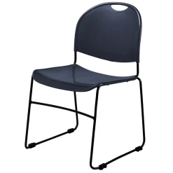 NPS Commercialine 850 Series Ultra Compact Stack Chair, Blue, 4 Pack (855-CL/4)