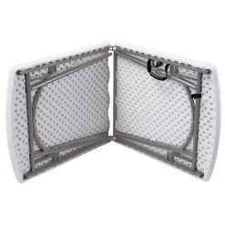 NPS Heavy Duty Fold-in-Half Table, 30 x 72, Speckled Gray (BMFIH30721)