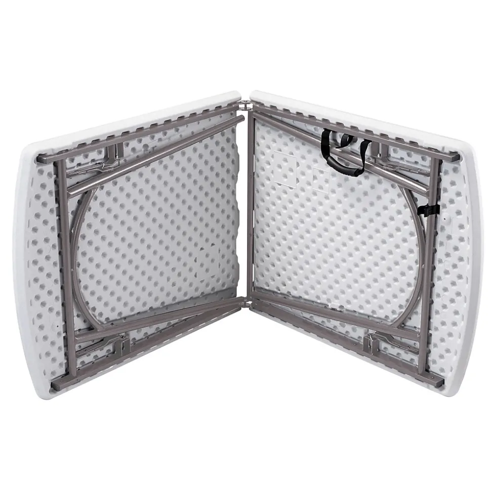 NPS Heavy Duty Fold-in-Half Table, 30 x 72, Speckled Gray (BMFIH30721)