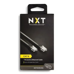 NXT Technologies™ 7' CAT-6 Cable, Black (NX29774)