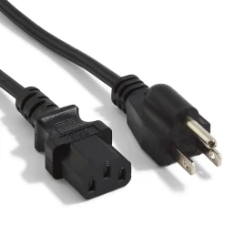 NXT Technologies 6' Desktop/Monitor Power Cord, Black (NX29759)