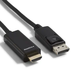 NXT Technologies™ 6' DisplayPort/HDMI Audio/Video Cable, Male to Male, Black (NX51760)