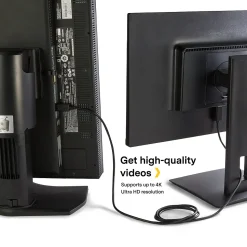 NXT Technologies™ 6' DisplayPort/HDMI Audio/Video Cable, Male to Male, Black (NX51760)