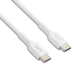 NXT Technologies™ 6 Ft. Braided USB-C Cable, White (NX60470)