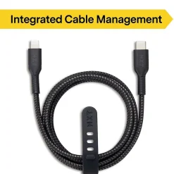 NXT Technologies™ 4 Ft. Braided USB-C to Lightning Cable for iPhone/iPad/iPod touch, Black (LBA020-4BKST)