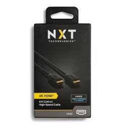 NXT Technologies™ 8' HDMI 4K Audio/Video Monitor Cable, Male to Male, Black (NX29739)