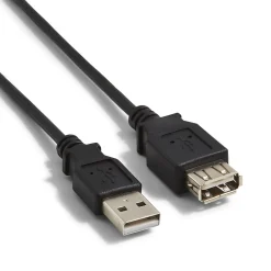 NXT Technologies™ 6' USB A to USB A Cable, Male to Female, Black (NX29753)
