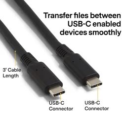 NXT Technologies™ 3' USB C, Black (NX56854)