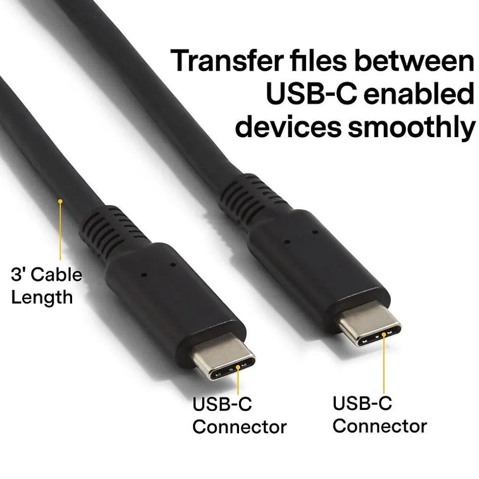 NXT Technologies™ 3' USB C, Black (NX56854)