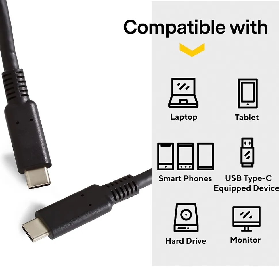 NXT Technologies™ 3' USB C, Black (NX56854)
