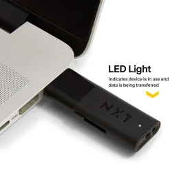 NXT Technologies™ 16GB USB 2.0 Type A Flash Drive, Black, 2/Pack (NX52549-US/CC)