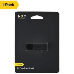 NXT Technologies™ 32GB USB 3.0 Type A Flash Drive, Black (NX27996-US/CC)