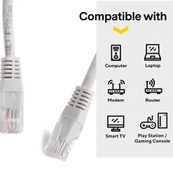 NXT Technologies™ NX56841 50' CAT-6 Cable, Gray