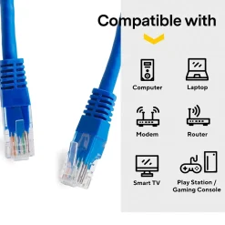 NXT Technologies™ NX56837 100' CAT-6 Cable, Blue