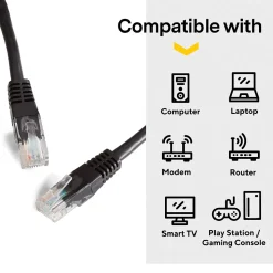 NXT Technologies™ NX29778 25' CAT-6 Cable, Black