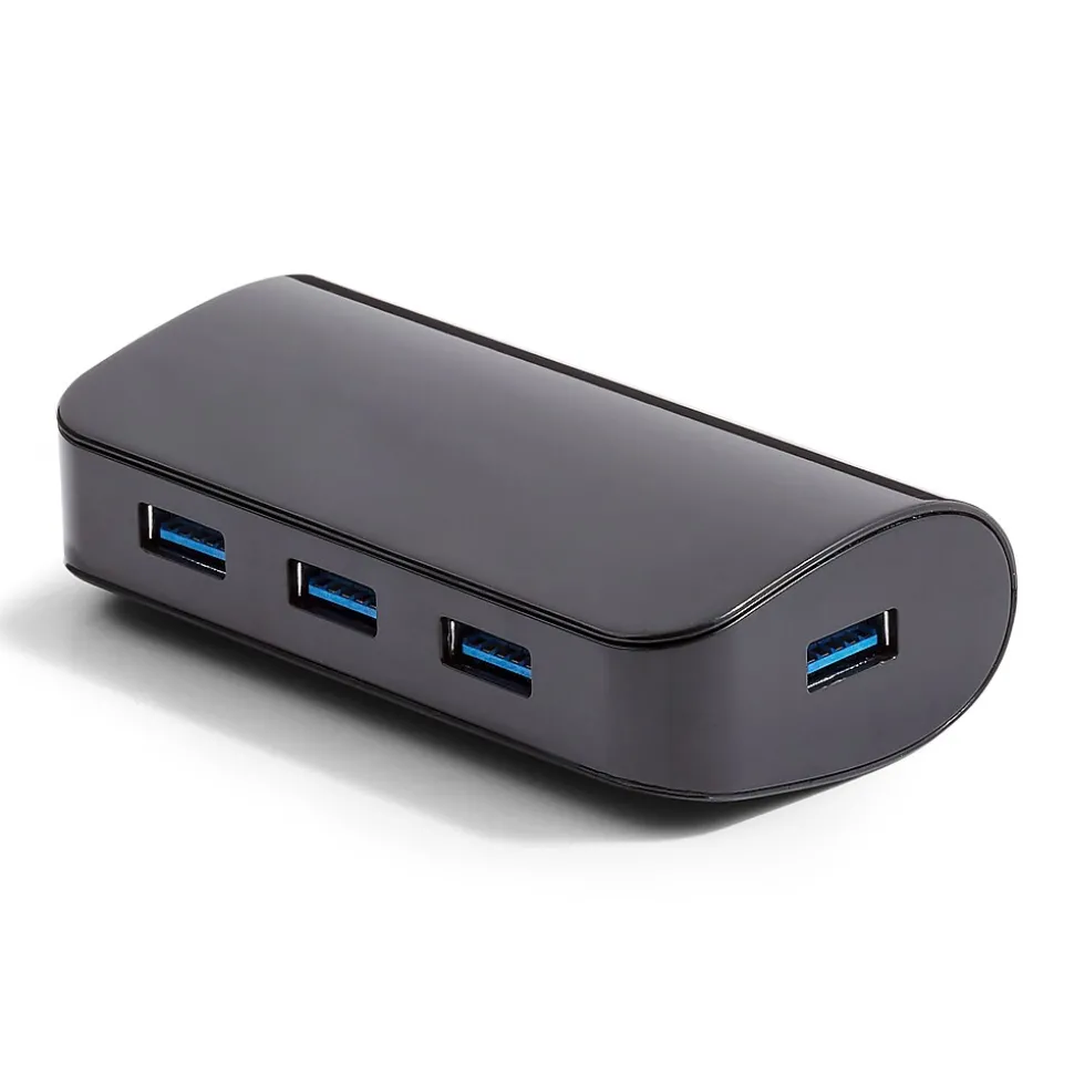 NXT Technologies™ 4-Port USB 3.0 Hub, Black (NX29745)