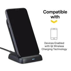 NXT Technologies™ Qi Wireless Charging Stand, Black (NX60455)