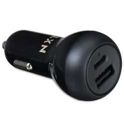 NXT Technologies™ Universal USB-C/USB-A Car Charger, Black (NX60452)