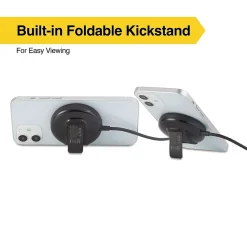 NXT Technologies™ Wireless Magnetic Charger Bundle for Most Smartphones, Black (NX60457)