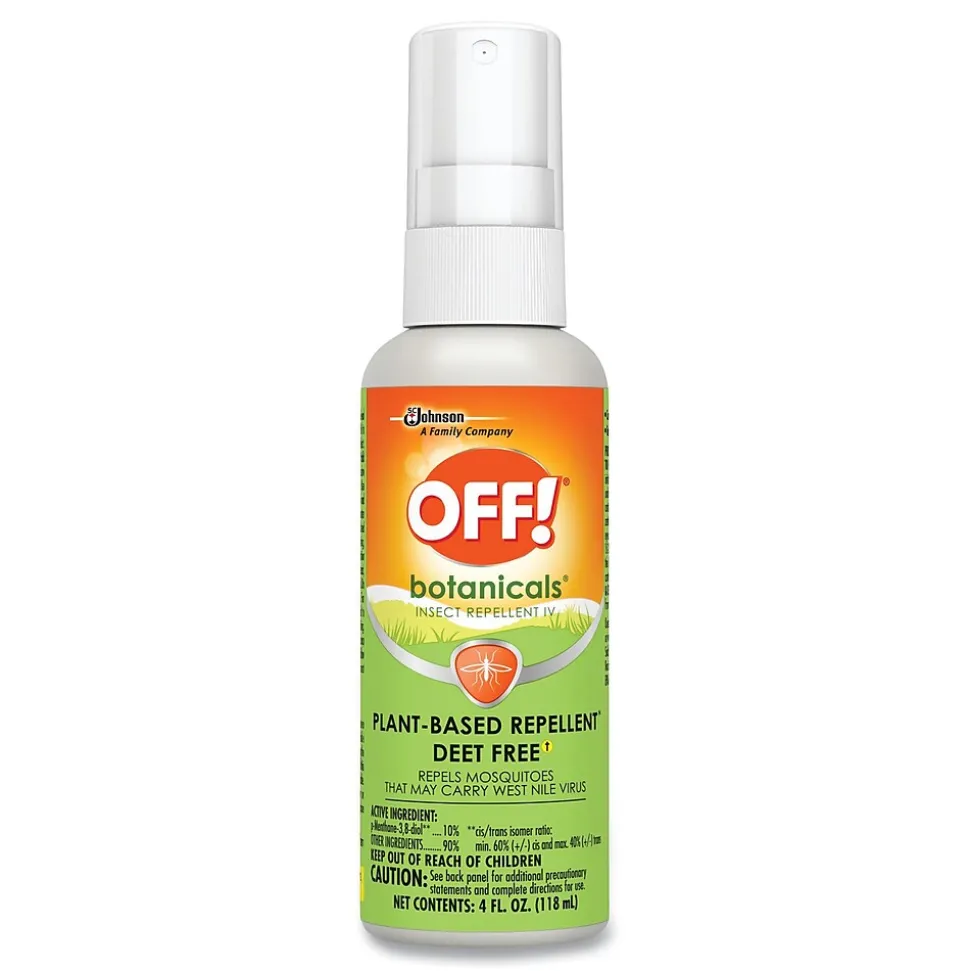OFF! Botanicals Insect Repellent, 4 oz. Bottle, 8/Carton (SJN694971)