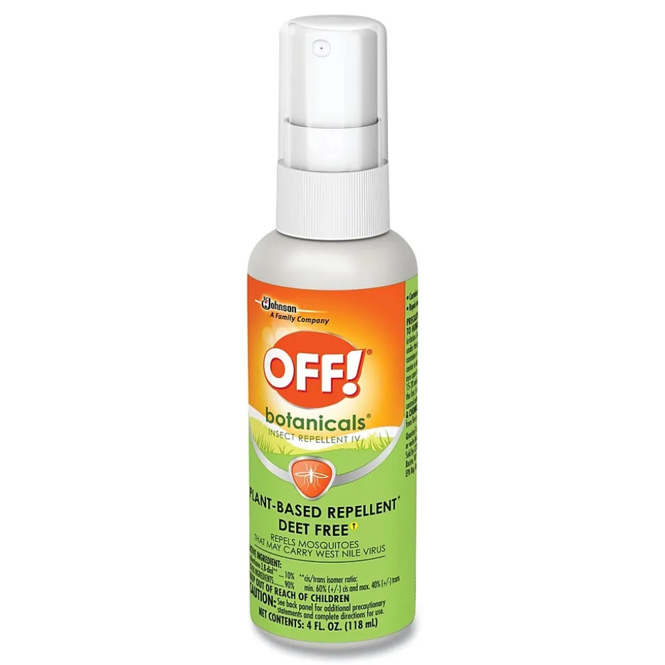 OFF! Botanicals Insect Repellent, 4 oz. Bottle, 8/Carton (SJN694971)