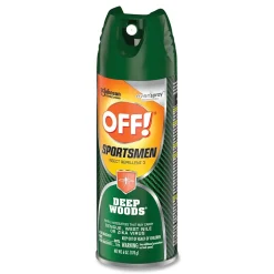 OFF! Deep Woods Sportsmen Insect Repellent, 6 oz Aerosol Spray, 12/Carton (SJN334684)