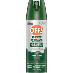 OFF! Deep Woods V Aerosol for Mosquitos, Alcohol Odor, 6 oz., 12/Carton (333242)