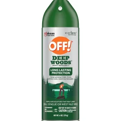OFF! Deep Woods V Aerosol for Mosquitos, Alcohol Odor, 6 oz. (333242)