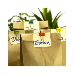 Officemate Smiling Face Small Binder Clips, 0.38