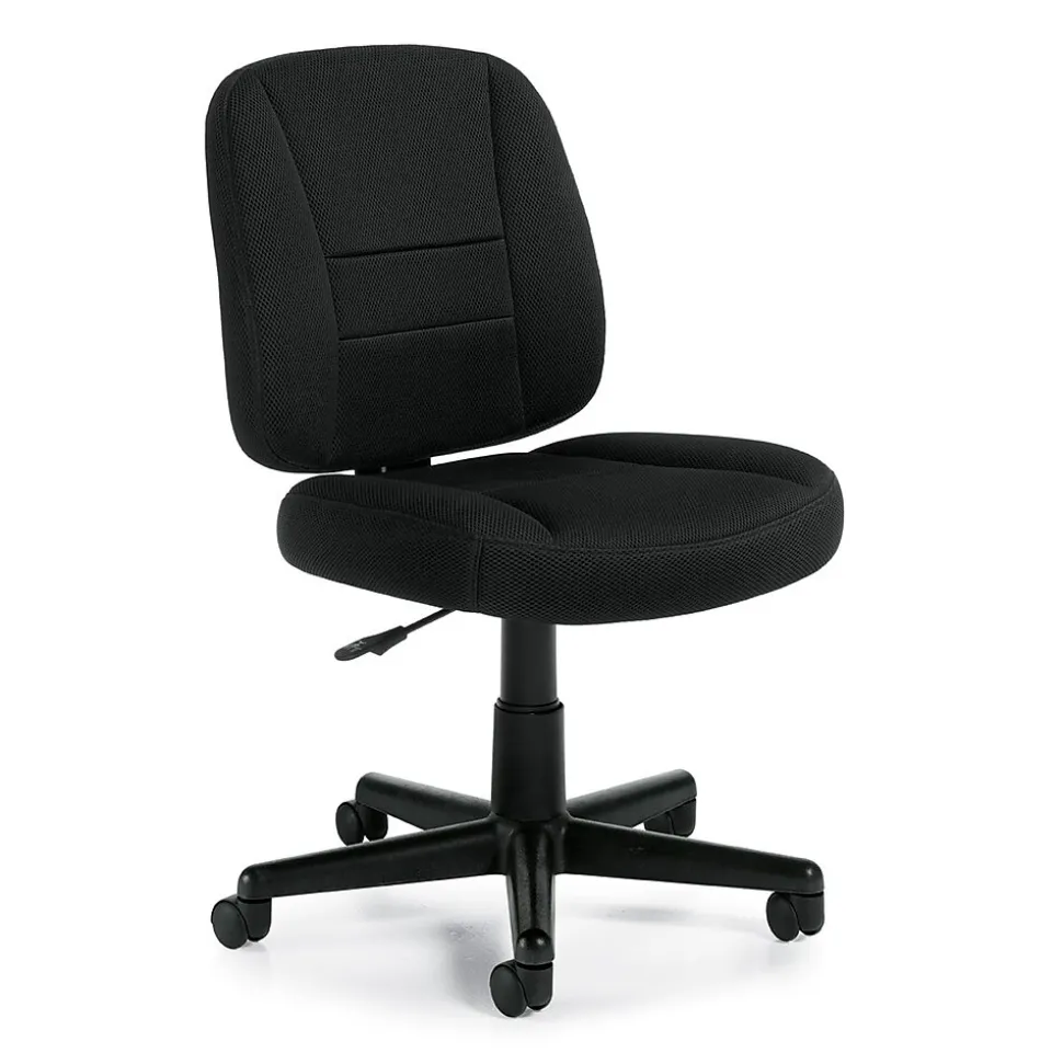 Offices To Go Armless Air Mesh Task Chair, Black (OTG11343B)